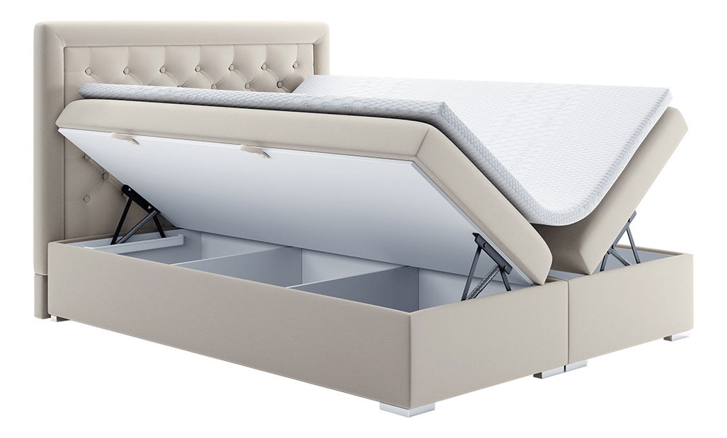 Bračni krevet Boxspring 160 cm Durius (s madracima)