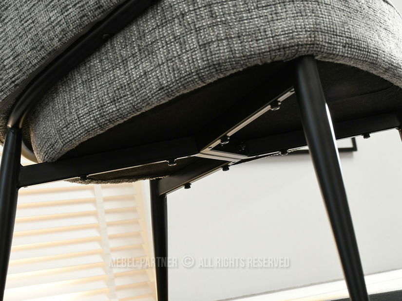 Kreslo Alfredo (sivá + čierna)