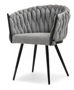 Stolička Roza (sivá + čierna)