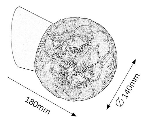 Iluminat de perete Grace 2432 (alb + transparent)