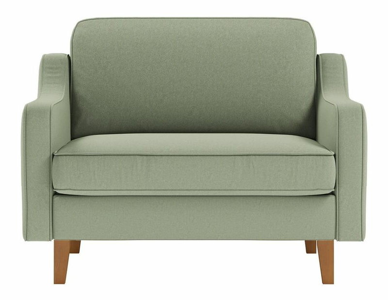 Kreslo Robia L (morská zelená + orech)