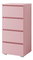Comodă Cortez C 7 (roz)