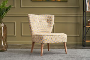 Fotelja za opuštanje Vuren (prljavo bijela)