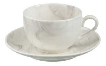 Šálka na kávu Jolipa Concrete Cognac (8x4x6cm) (Biela)