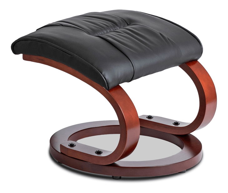 Masszázsfotel zsámollyal Canole (fekete) 