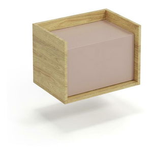 Ormarić Mozelle 1D2 (hikor + ružičasta)