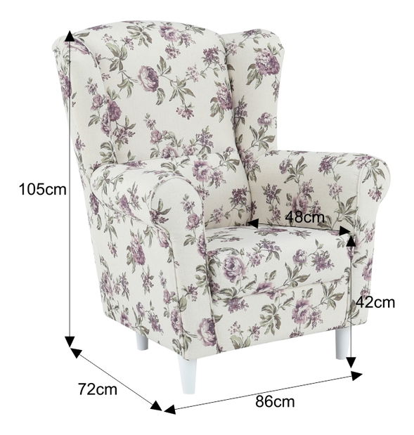 Fotoliu Charlie Rose 18 (flori) *vânzare