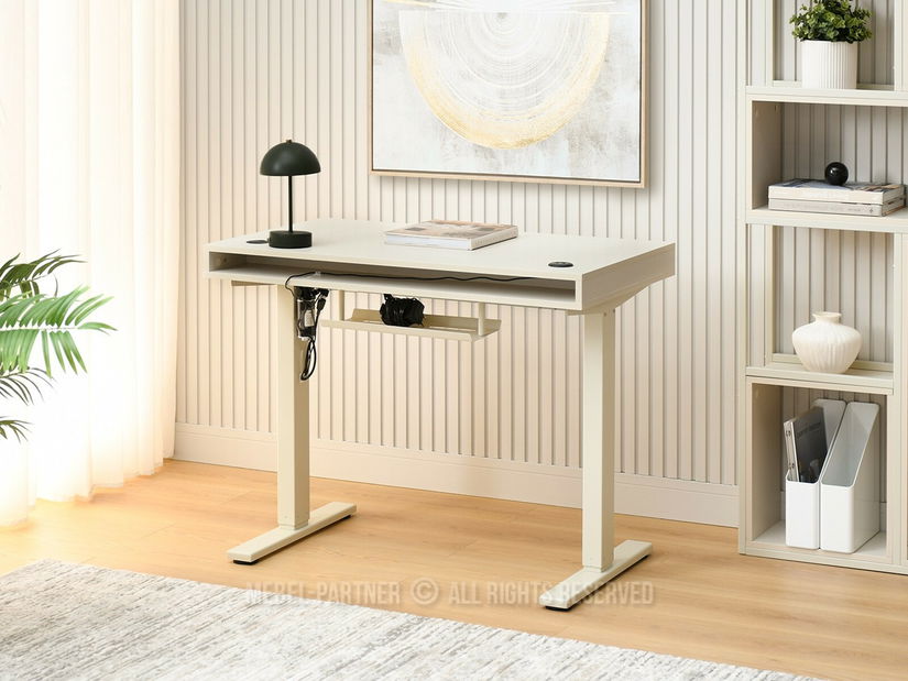 Masă PC cu înălțime reglabilă Occott 100 (crem)