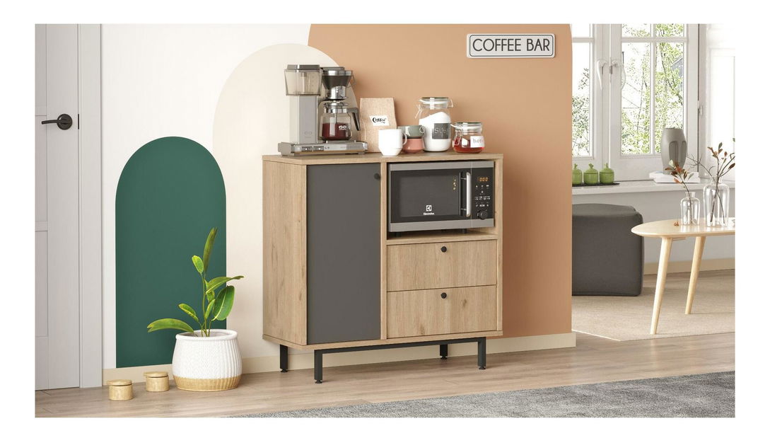 Komoda Rebutia 1 (hrast + antracit)