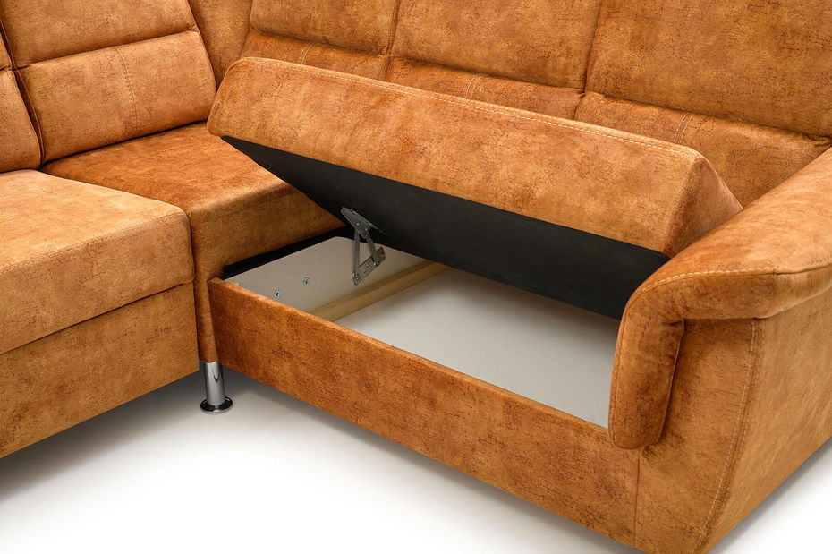 Rohová sedačka Dina (horčicová) (P)