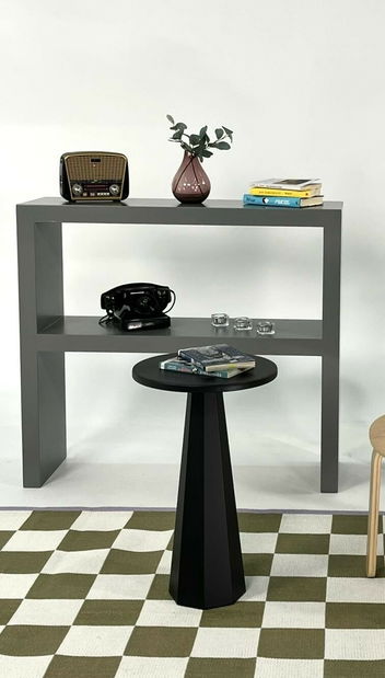 Príručný stolík Lilia L (čierna)