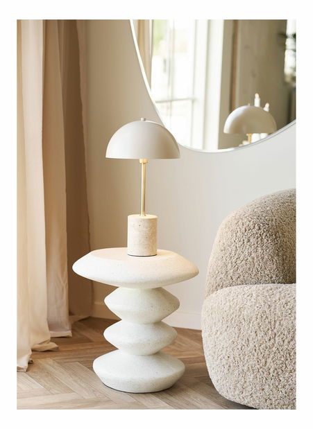 Príručný stolík Binnora (biela)