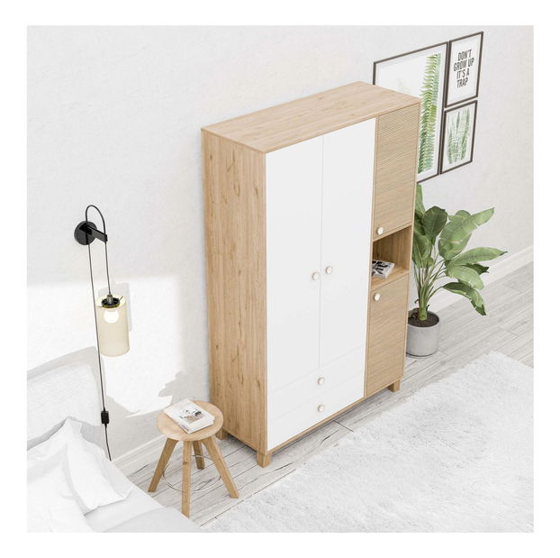 Dulap de haine Lizin 36 (Stejar alb)