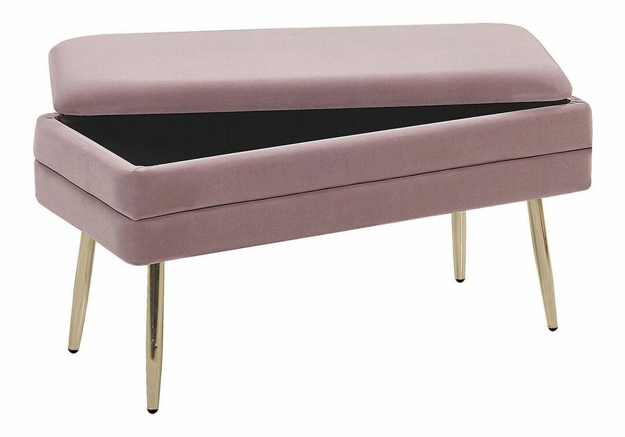 Bancă DUREM (roz) (cu sp. depozitare)