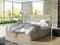 Pat matrimonial Boxspring Kennedy (180x200) (piele ecologică Soft 011 (Negru))