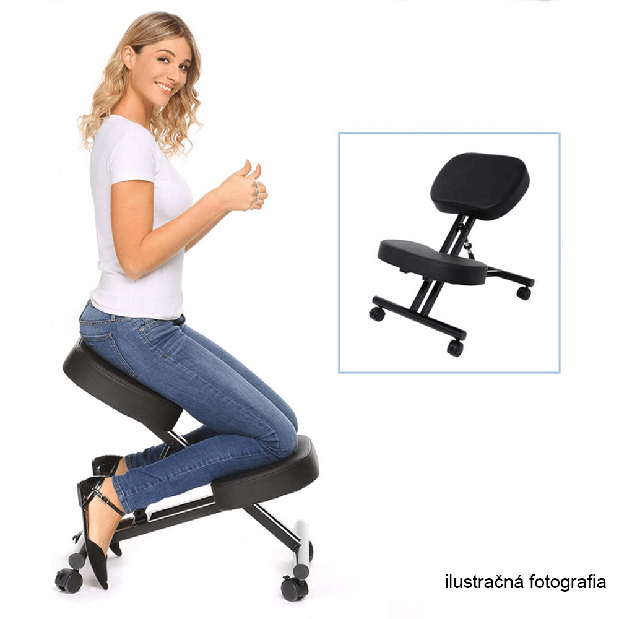 Ergonomické kancelárske kreslo Rusu (sivá + čierna) *bazár