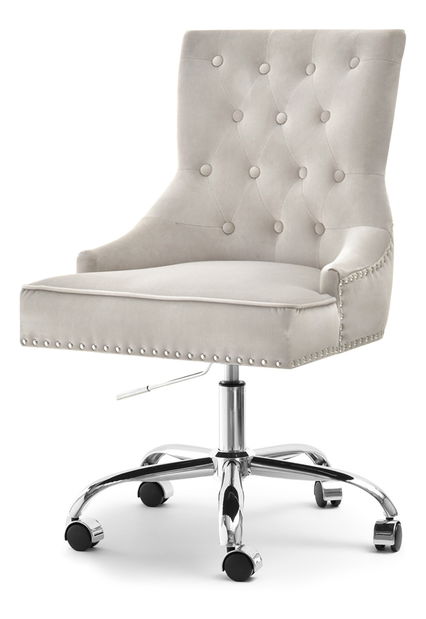 Stolička Sonia (sivá + chrómová)