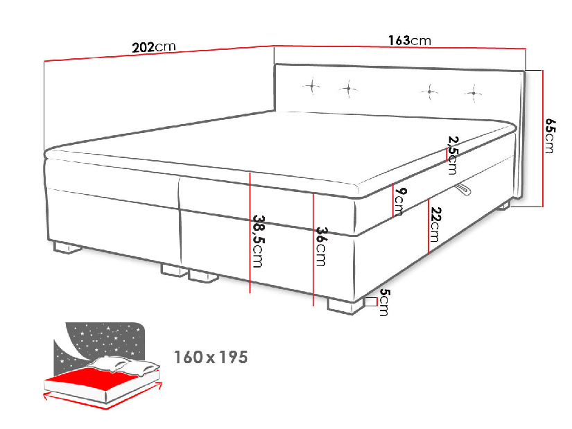 Tapeciran krevet Mila (Sawana 21)