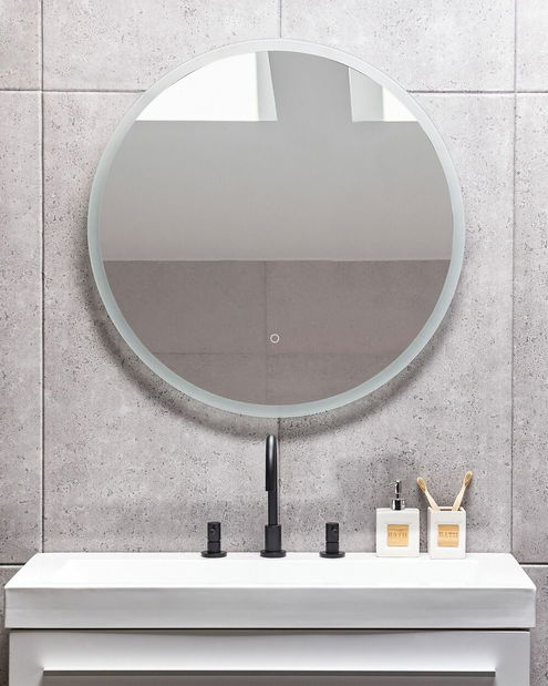 Zidno ogledalo Danika (srebrna)