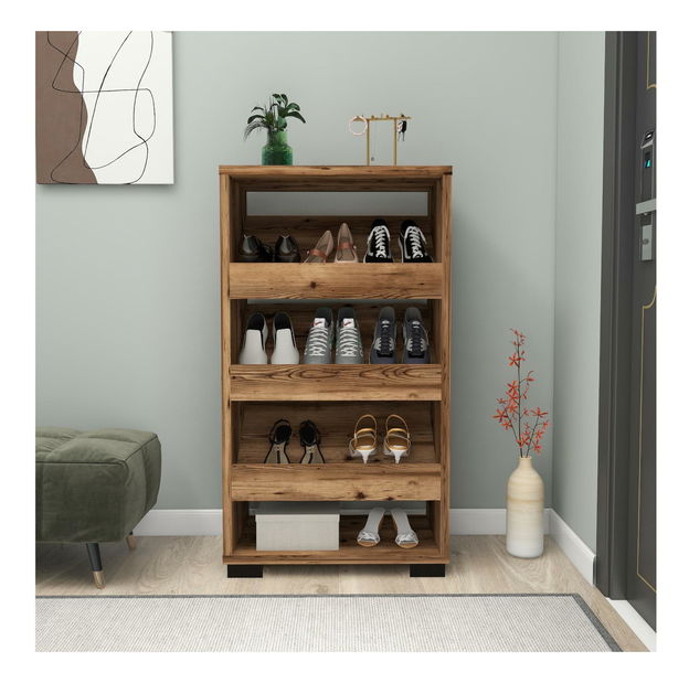 Botník (skrinka na topánky) Kokamu 1 (orech svetlý)