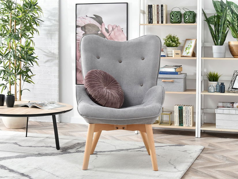 Fotel Nutri (szürke + fekete)