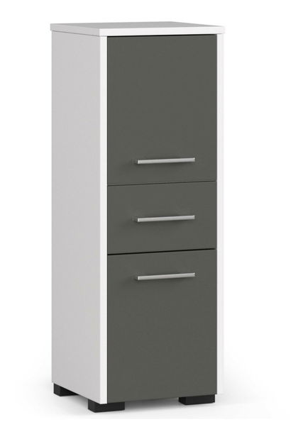 Fürdőszoba szekrény Farid TYP6 (fehér + szürke)