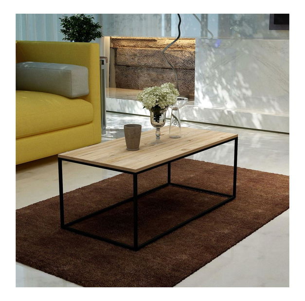 Konferenčný stolík Lumami 1 (borovica atlantická + čierna) 