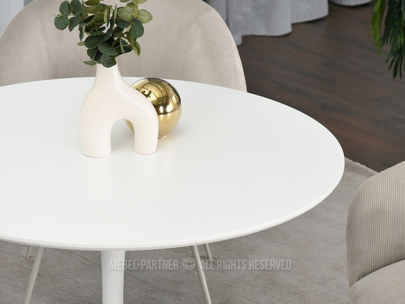 Masă de sufragerie Crispin (alb)