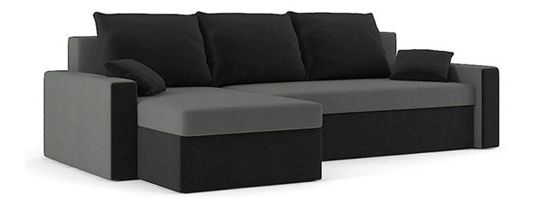 Colțar Zahara (gri + negru)