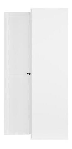 Rohová šatníková skriňa BRW Flex 27 (biela) 