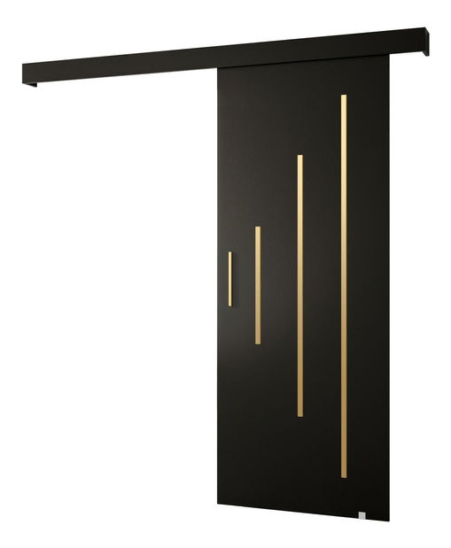 Uși culisante 80 cm Slavdro 3 (negru mat)