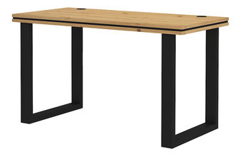 Masă PC Mantela 160 (stejar artisan + negru)