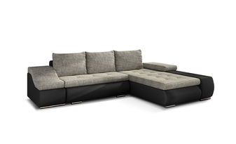 Rohová sedačka Onetta (béžová + čierna) (P)