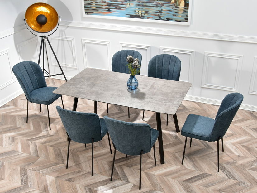 Jedálenská stolička Obrar (sivá + čierna)