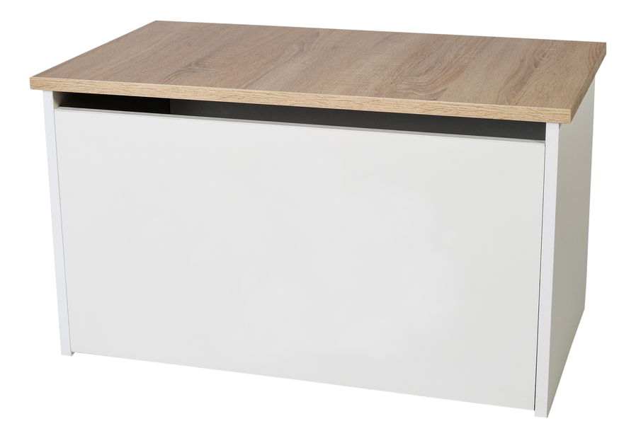 Tároló box Davina (fehér + szonoma tölgy)