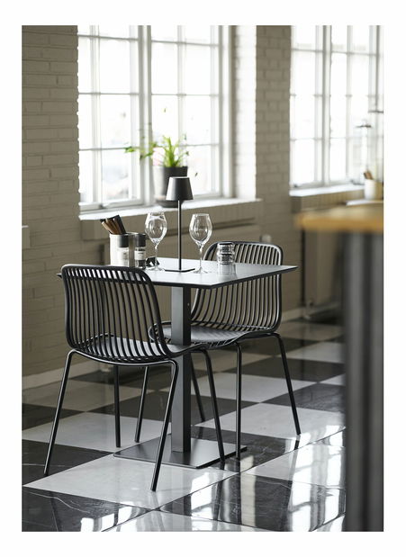 Záhradná stolička Badelia (čierna)