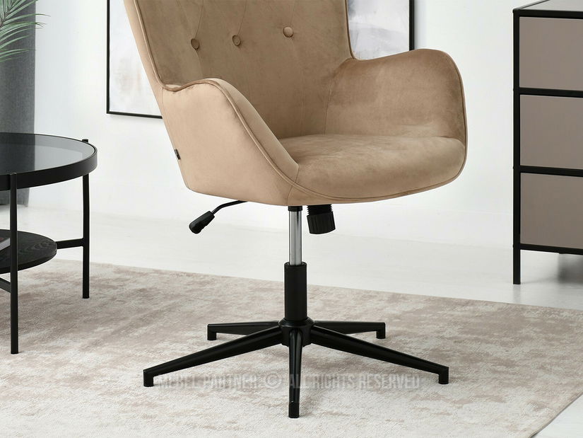 Fotel Truni (bézs + fekete)