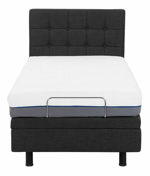 Pat de o persoană 90 cm DUCHE (gri)