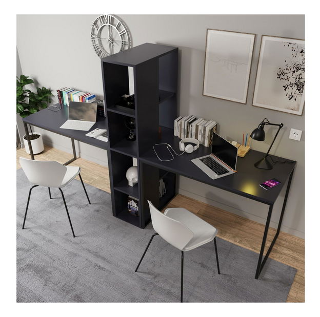 Písací stôl Buyak (antracit)