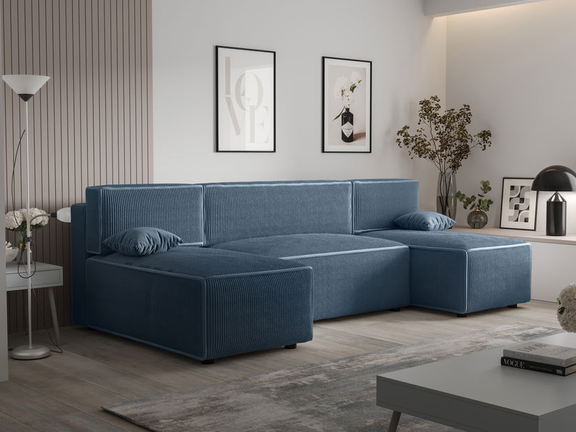 Sarok ülőgarnitúra U Mirage U Sed (kék)