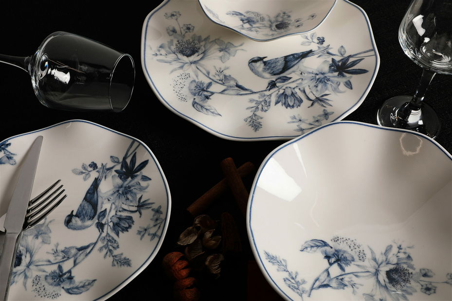 Étkészlet (24 db.) Gerda (többszínű)