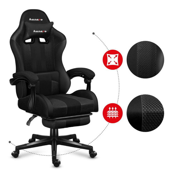 Játék szék Fusion 4.7 (fekete + karbon)