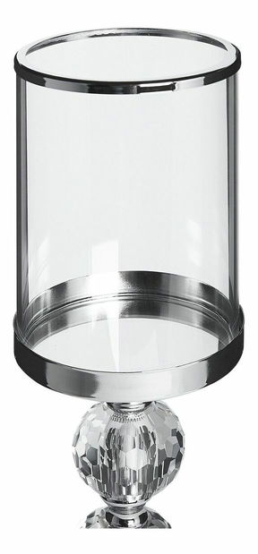 Svietnik CUTUI (37 cm) (strieborná)