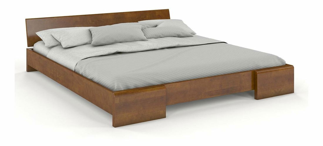 Manželská posteľ 160 cm Naturlig Blomst (buk) (s roštom)