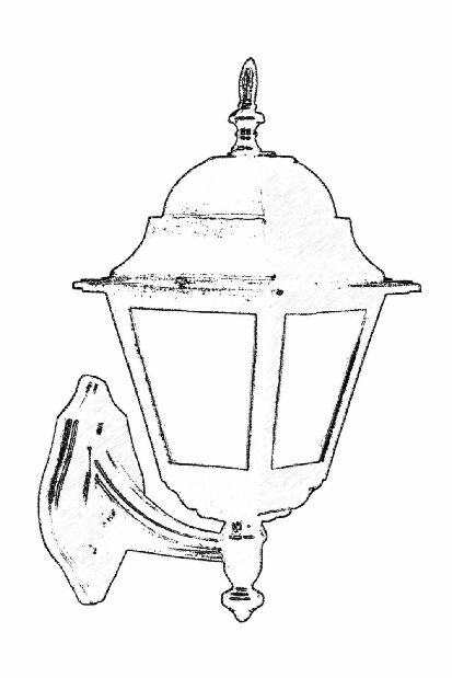 Vonkajšie nástenné svietidlo Blane (čierna + biela)
