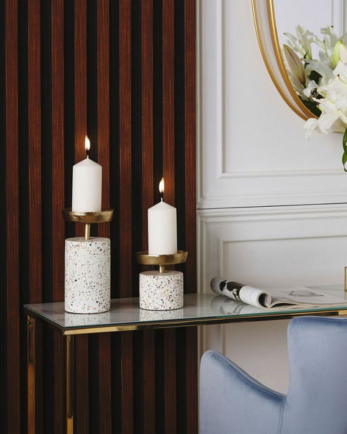 Set de 2 suporturi pentru lumânări Kahi (multicolor)