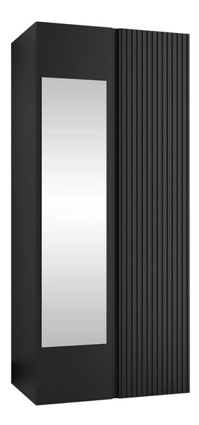 Šatníková skriňa Towiro Slim 2D (čierna) *výpredaj