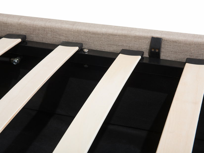 Manželská posteľ 140 cm ROME (s roštom a úl. priestorom) (béžová) *výpredaj