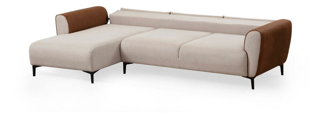 Sarokkanapé Aronaso (B) (bézs + fahéj)