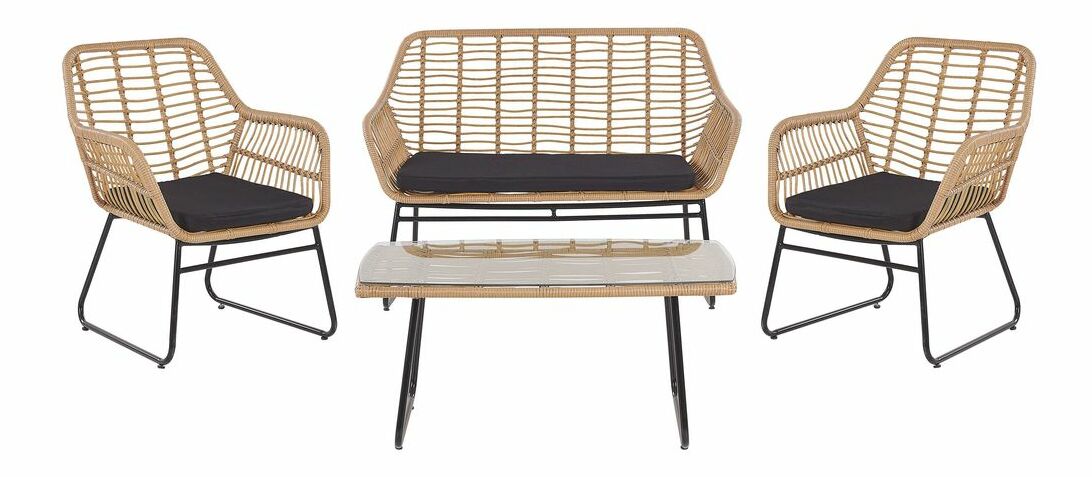 Set pentru grădină MIRON (bej) (pentru 4 persoane)